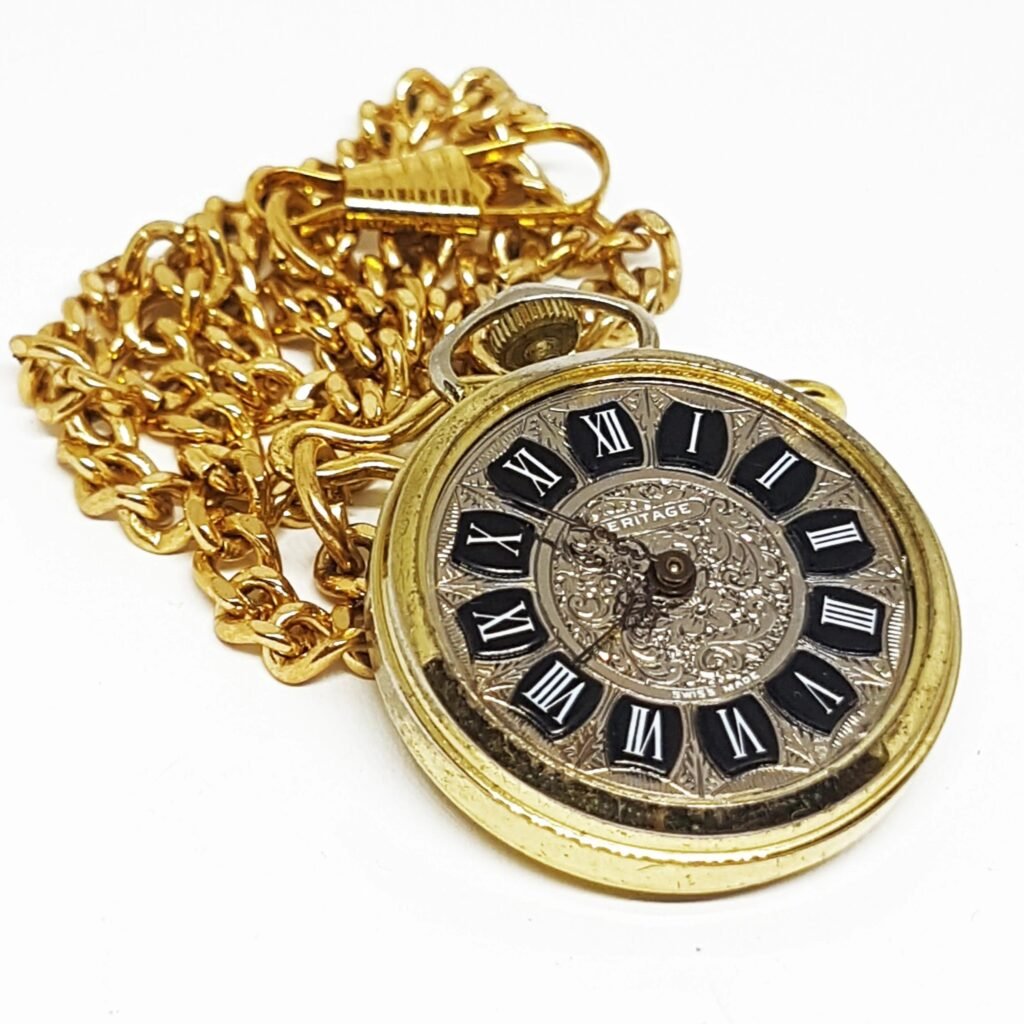 Heritage Swiss-made Pocket Watch | Gold-tone Vintage Pendant