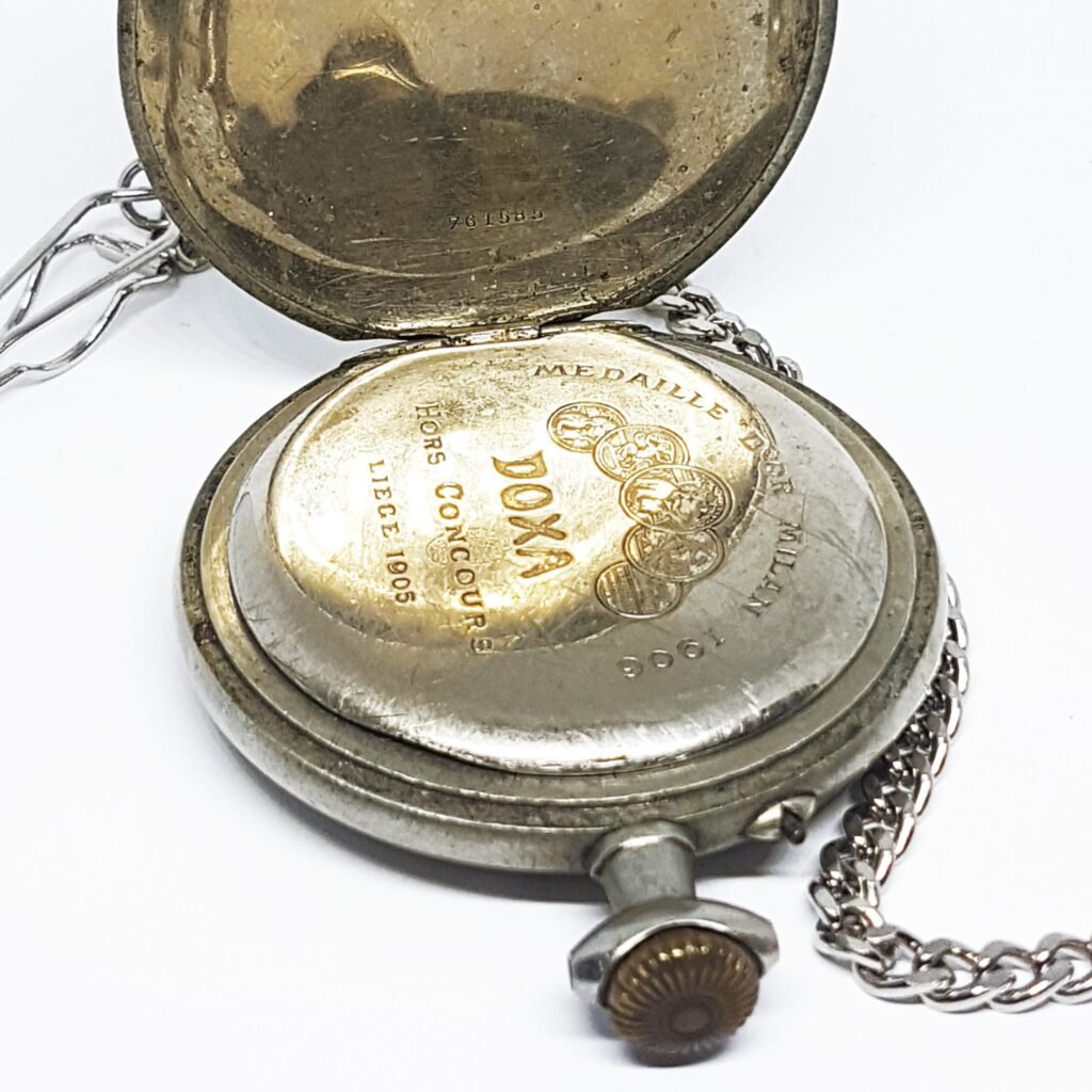 DOXA Vintage Swiss Pocket Watch | 100 Years Old Silver Pocket Watch