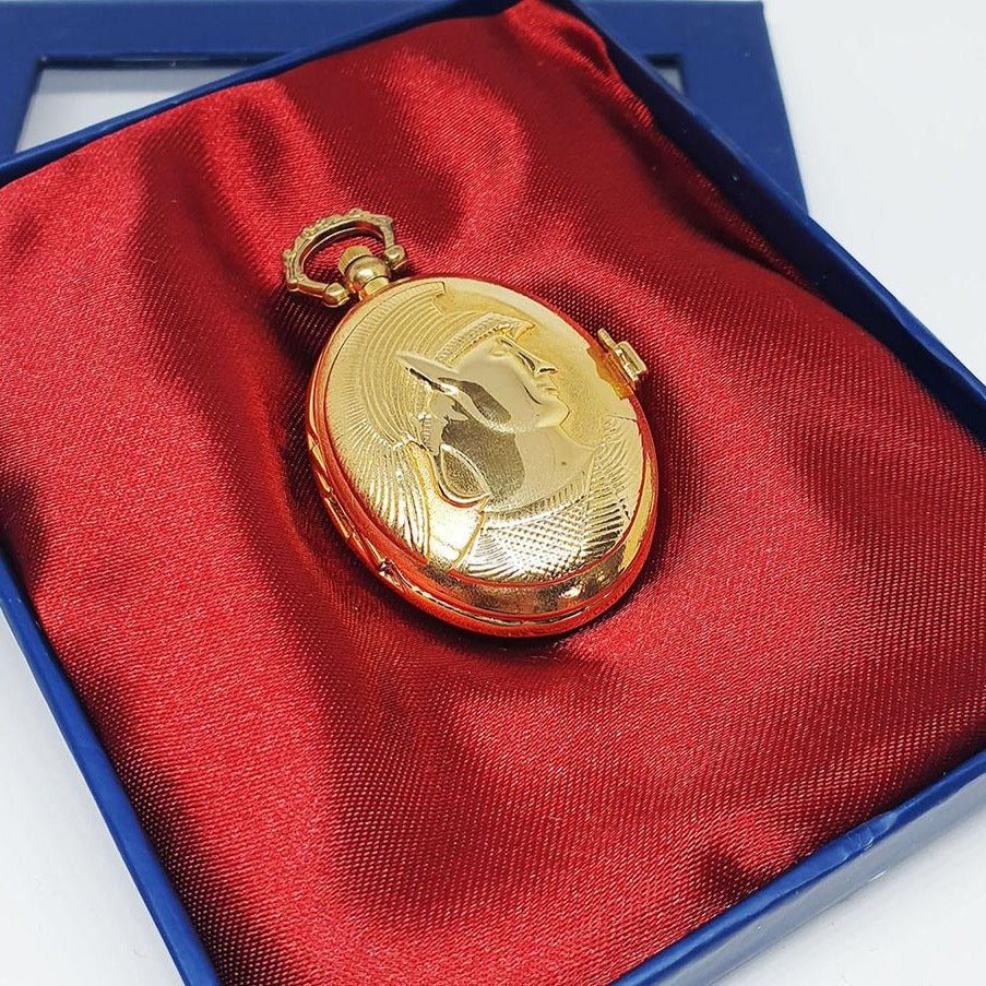 Gold-tone Roman-style Pocket Watch | Vintage Pocket Gift Watch