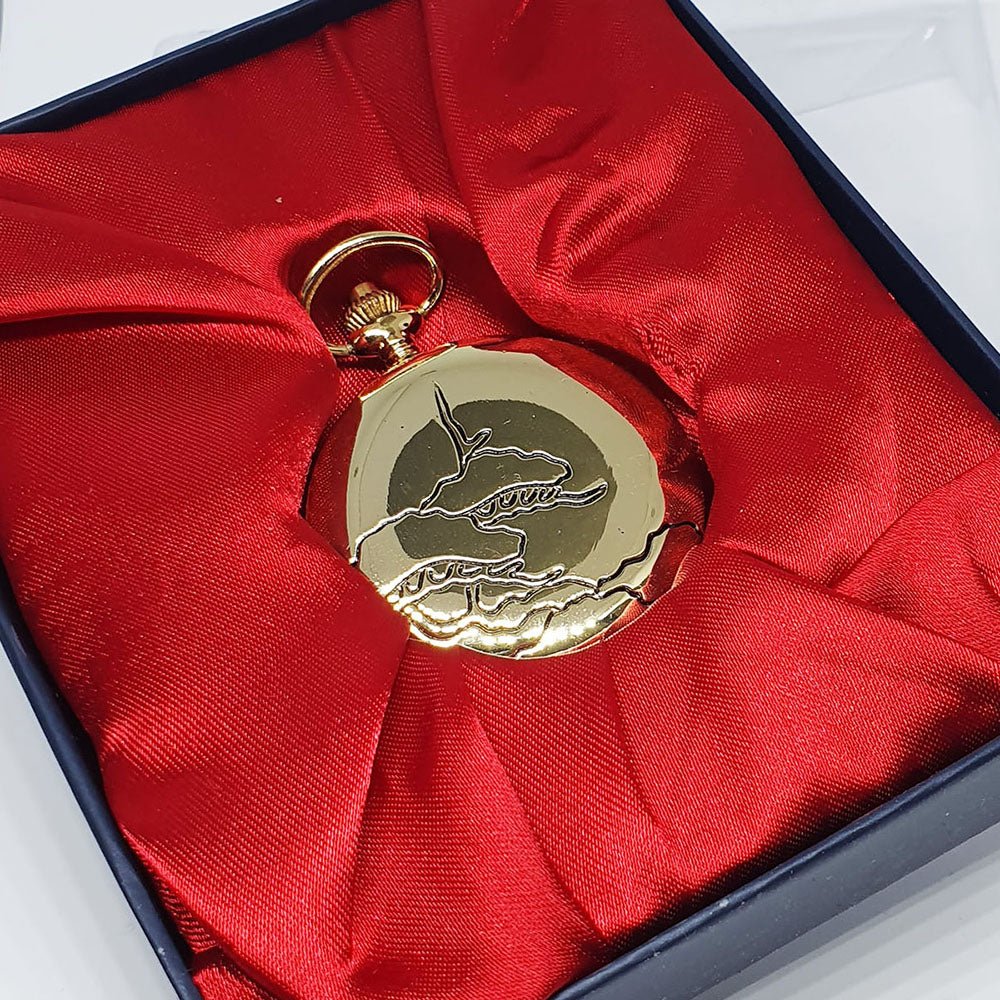 Minimalist Gold-tone Pocket Watch | Elegant Pocket Gift Watch