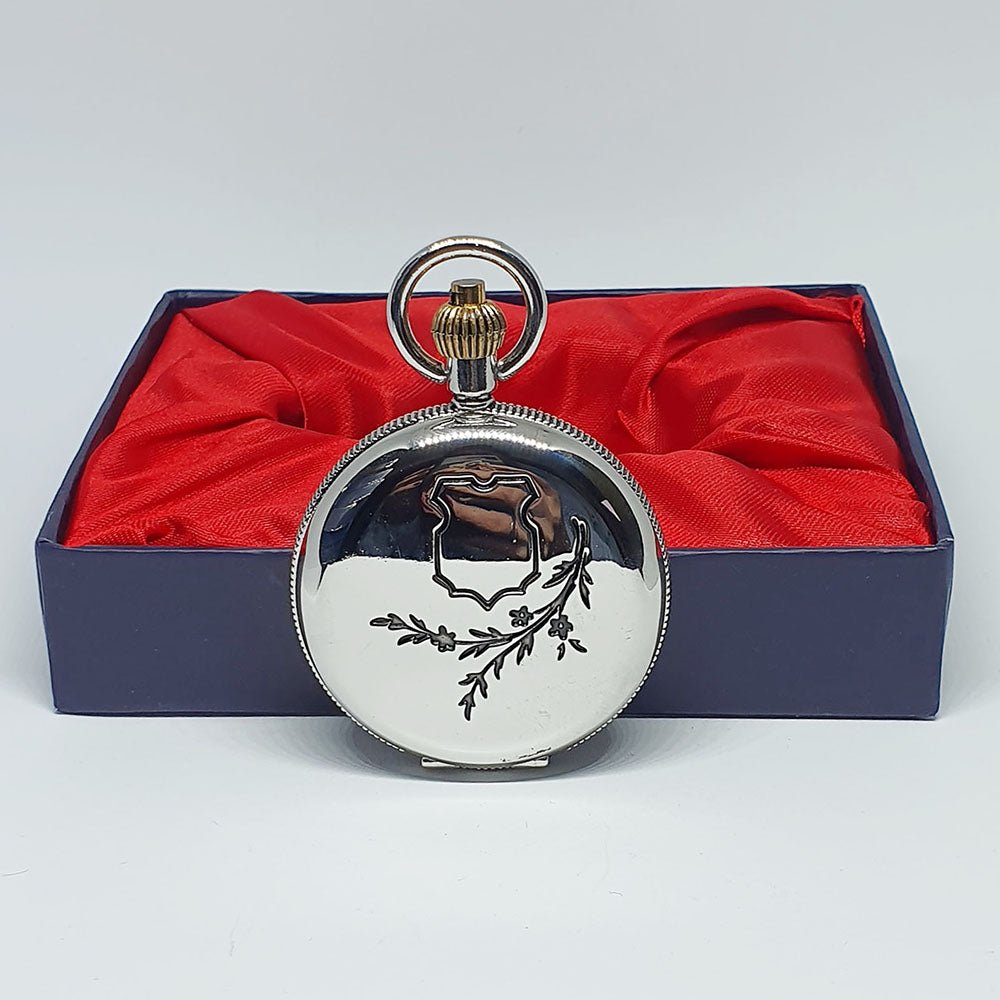 Minimalist Silver-tone Pocket Watch | Best Man Pocket Gift Watch