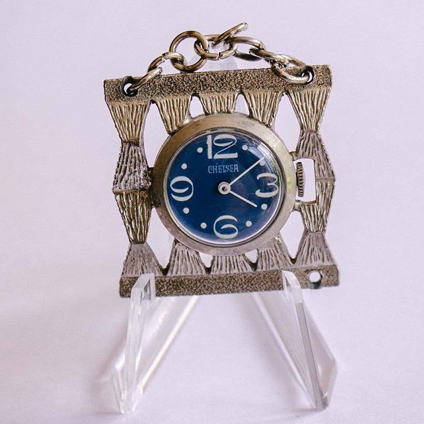 Blue Chelsea Pocket Watch Pendant for Women | Wedding Jewelry for Women