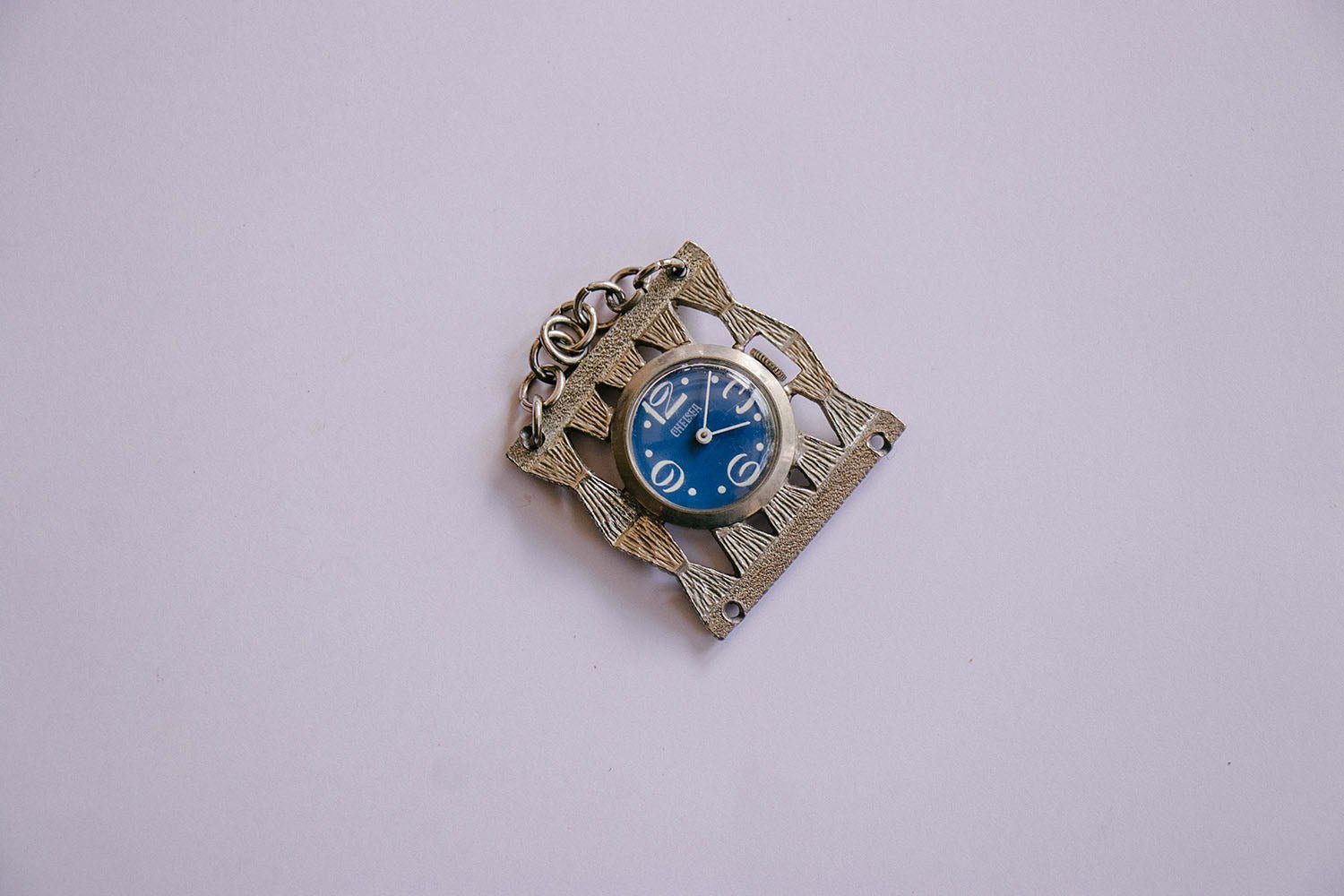 Blue Chelsea Pocket Watch Pendant for Women | Wedding Jewelry for Women - Image 5