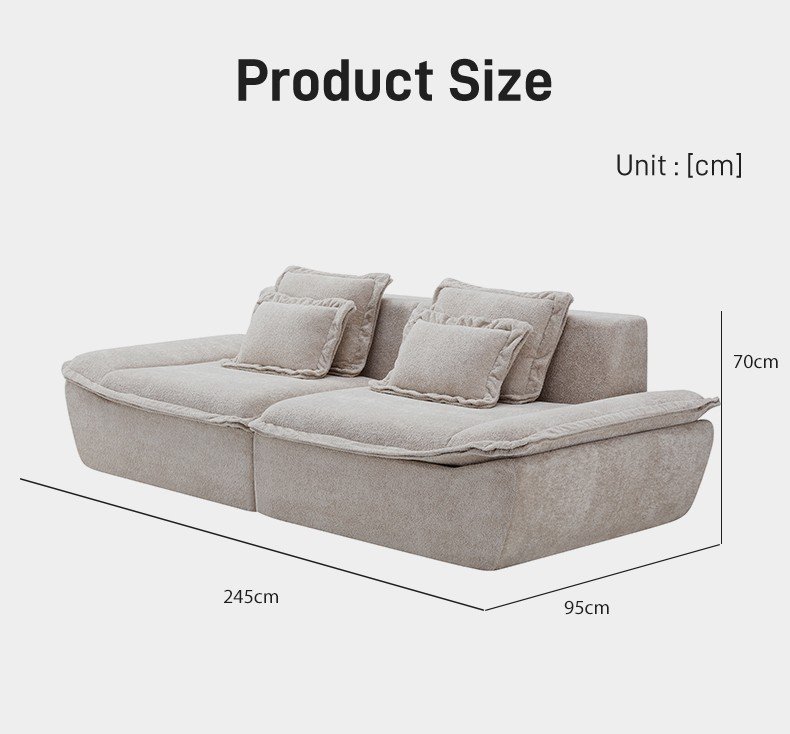 S279 Italian Minimalist Designer Fabric Sofa Vacuum Compressed Couch Space Saving Modular Living Room Seating