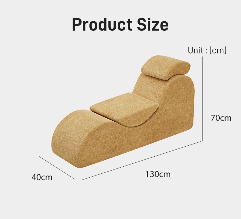 S278 Modern Italian Designer S-Shaped Lounge Chair Fabric Ergonomic Chaise Longue Vacuum Compressed Space Saving Sofa