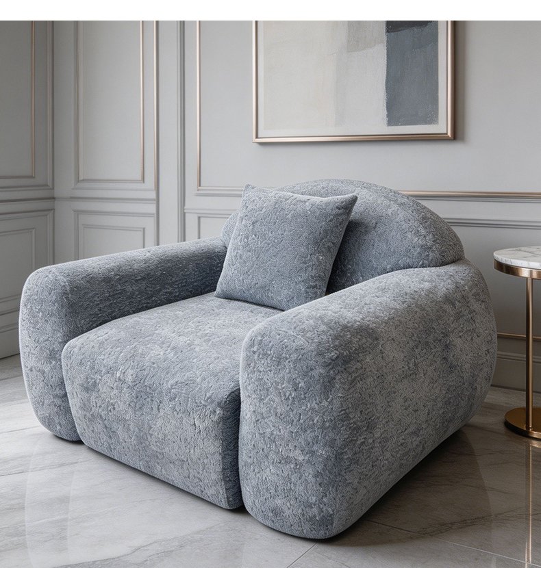 S225-1 OEM Foshan Factory Modern Fabric 35D Sponge Unit Sofa Vacuum Packaging Compression Apartment Furniture