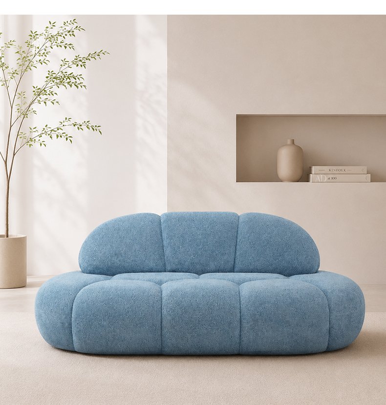 S256 Vacuum Compression Sponge Sofa Frameless 3-seater Villa Hotel Modern Curved Sofa Living Room Soft Cushion Leisure Sofa