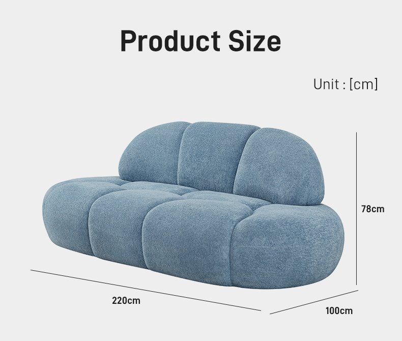 S256 Vacuum Compression Sponge Sofa Frameless 3-seater Villa Hotel Modern Curved Sofa Living Room Soft Cushion Leisure Sofa