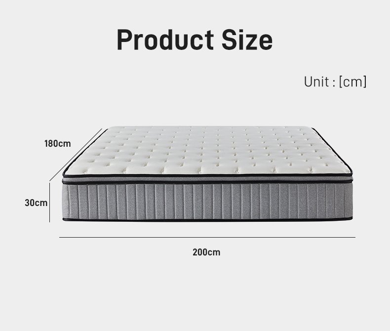 M009 Bedroom Villa Hotel Apartment High-end Knitted Fabric Spring Sponge Mattress New Design Compression Mattress Mattress in the Box