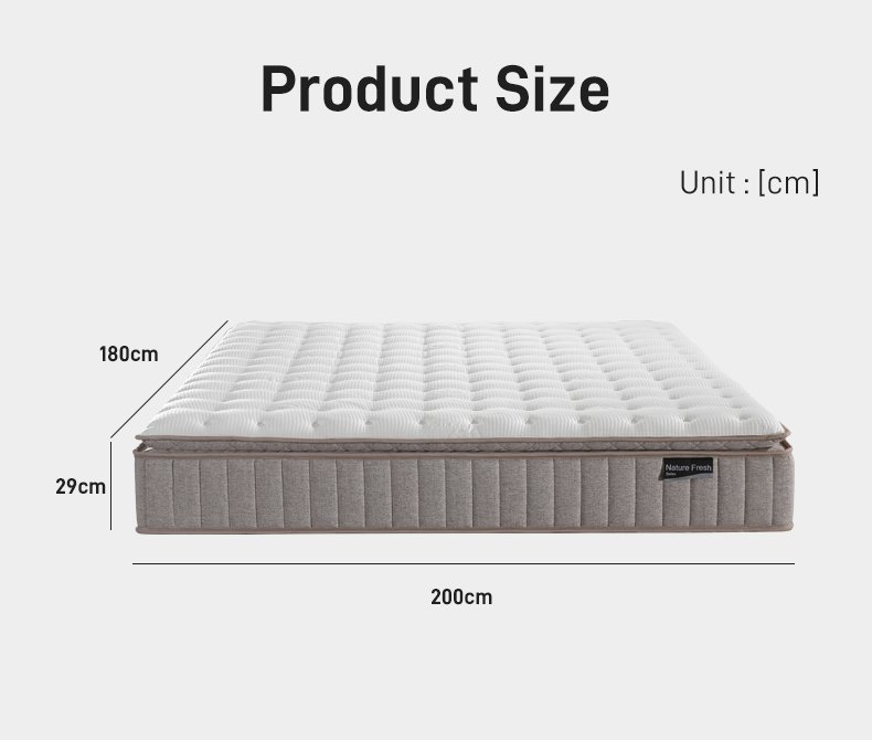 M013 Hot a Compression Mattress in a Box 29 cm Thick Bedroom Hotel Guest House Protect the Spine Independent Bag Spring Mattresses