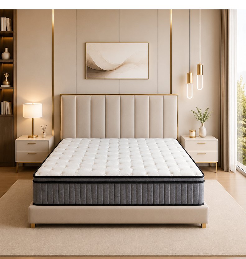 M016 2024 New Style Thickened Sponge Spring Compression Mattress 30cm Thickness Customized Bedroom Villa Hotel Comfortable Mattress