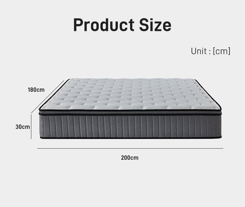 M016 2024 New Style Thickened Sponge Spring Compression Mattress 30cm Thickness Customized Bedroom Villa Hotel Comfortable Mattress