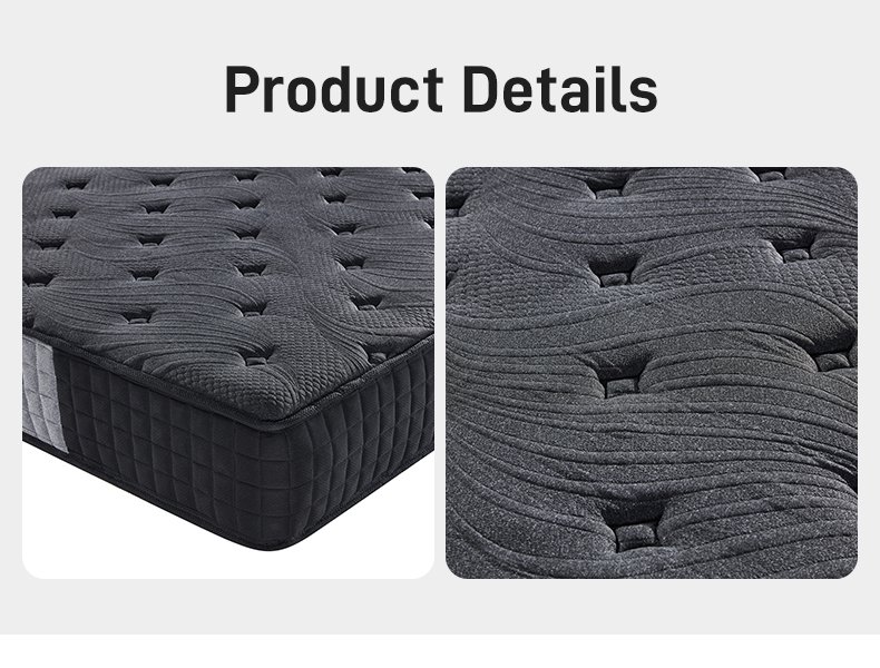 G001 Vacuum Compressed Pocket Spring Mattress Cotton Cover Space Saving for Home Hotel Apartment