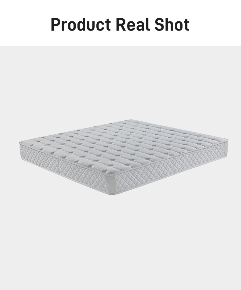 M002 Vacuum Compressed 20cm Pocket Spring Mattress Cotton Cover Diamond Quilted Grid Side for Home Hotel Apartment