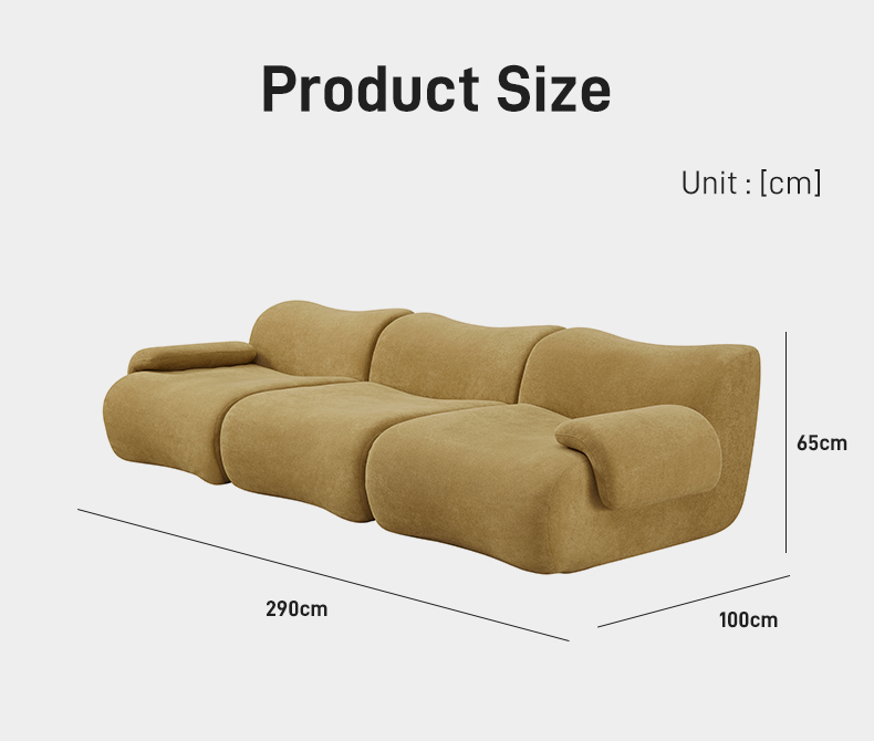 S233-3 Foshan Factory 3 Seater Modern Foam Filling Boneless Couch Vacuum Packed Compressed Modular Sectional Sofa with Armrest