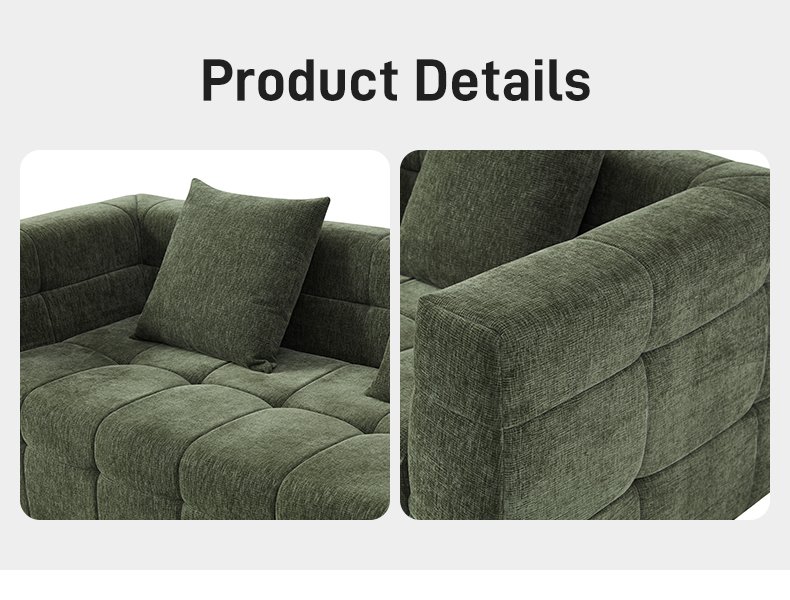 S203 Wholesale Customized Diamond Stitching Loveseat Pink Upholstered Boneless Sponge 2 Seater Couch Vacuum Compressed Sofa