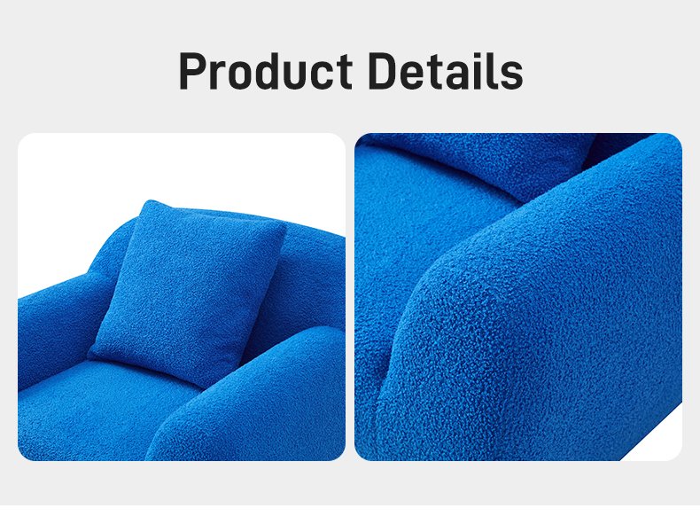 S243 13buy Modern Minimalist Single Person Leisure Sofa Chair Living Room Furniture Sponge Fabric Compression Lazy Armchair