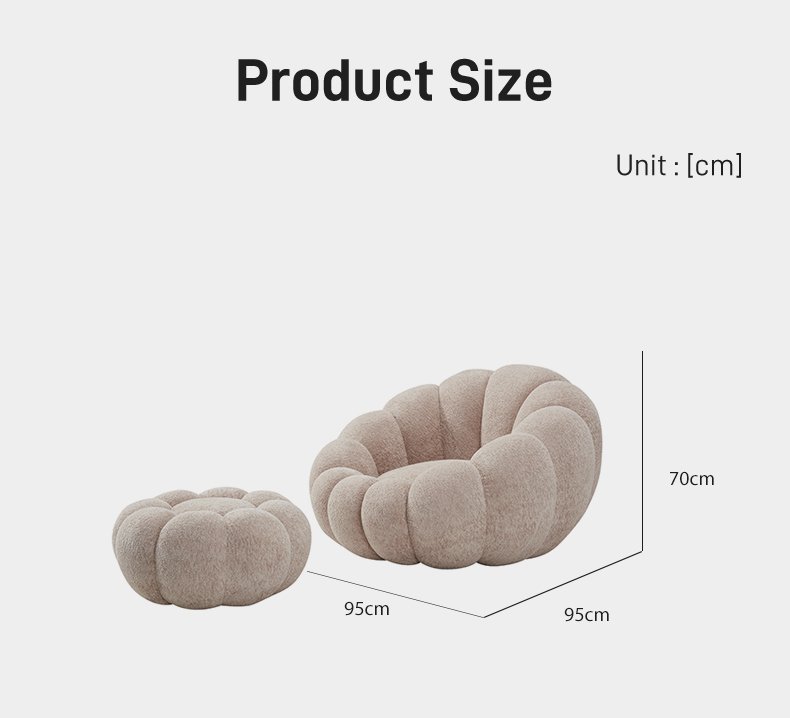S215-1 Luxurious European Modern Minimalist Furniture - Foam Compressed Sofa, Lazy Sofa, Single-person Relaxation Area with Footrest