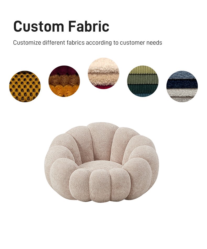 S215-1 Luxurious European Modern Minimalist Furniture - Foam Compressed Sofa, Lazy Sofa, Single-person Relaxation Area with Footrest