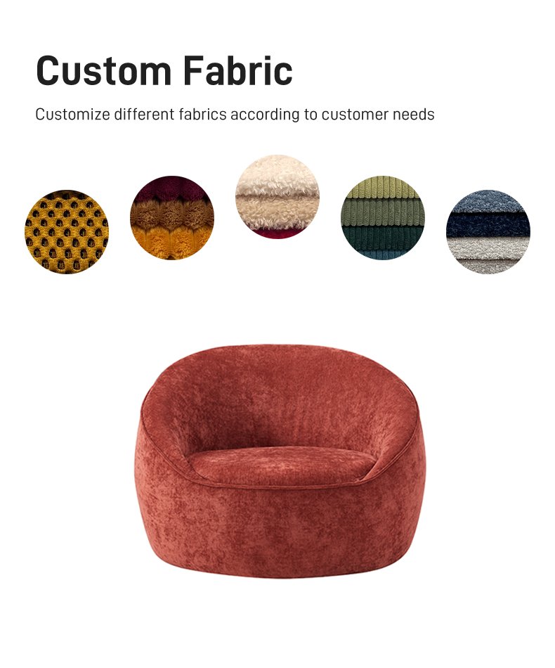 S216 Shunlinghang Modern Minimalist Furniture Sponge Fabric Compression Sofa Lazy Sofa Single Person Leisure Sofa Chair Armchair