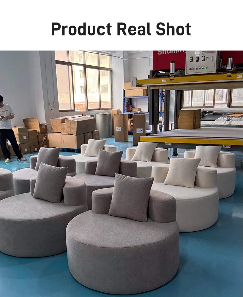 S241-1 New Living Room Bedroom Double Armrest Single Person Leisure Sofa Vacuum Packed Compressed Sofa Fabric Sofa Cheap Sale