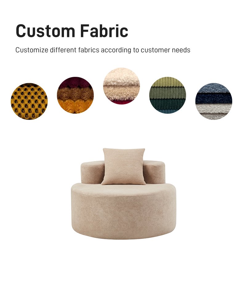 S241-1 New Living Room Bedroom Double Armrest Single Person Leisure Sofa Vacuum Packed Compressed Sofa Fabric Sofa Cheap Sale