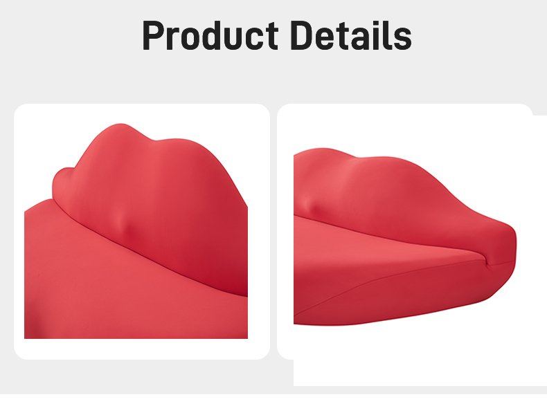 S253 Foreign Trade Hot Single Piece Sexy Red Lips Sofa Double Seat Designer Sofa Compression Packaging Color Size Can Be Customized