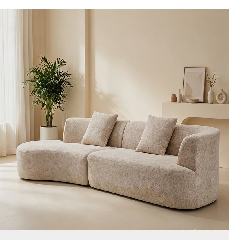 S226 Italian Design Compressed Sofa Furniture Modular L Shape Compressed Living Room Corduroy Fabric Compression Sofa