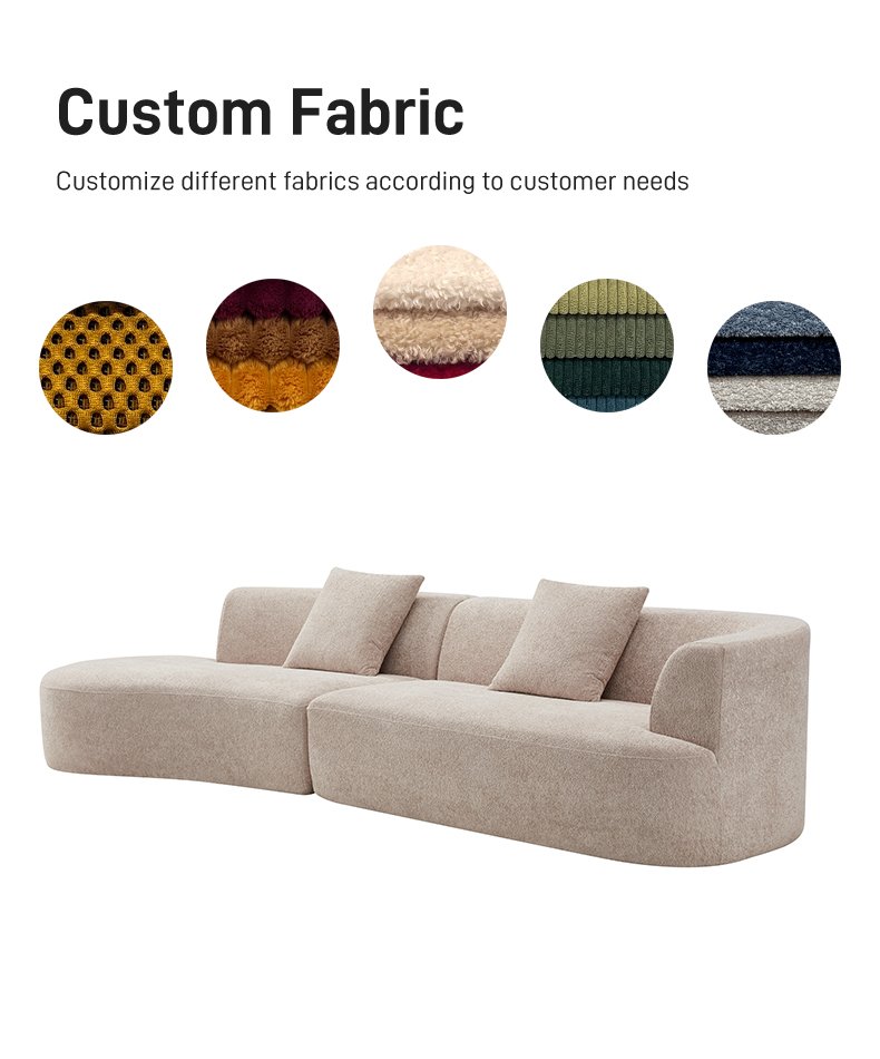 S226 Italian Design Compressed Sofa Furniture Modular L Shape Compressed Living Room Corduroy Fabric Compression Sofa