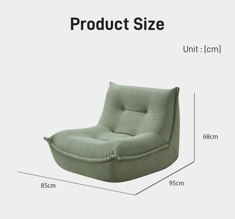 S234 Modern Living Room Furniture Compression High Density Sponge Vacuum Pack Compression Single Lounge Chair Sofa Cover