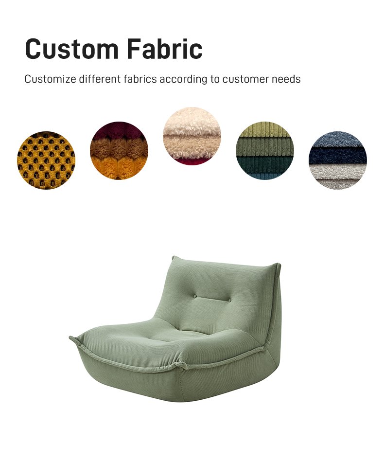 S234 Modern Living Room Furniture Compression High Density Sponge Vacuum Pack Compression Single Lounge Chair Sofa Cover