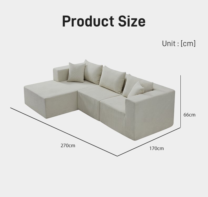 S238 Modular Corduroy Fabric Sofa Section Living Room Sofa for Villas Home Theater Sofa Factory Wholesale on Sale Free Combination