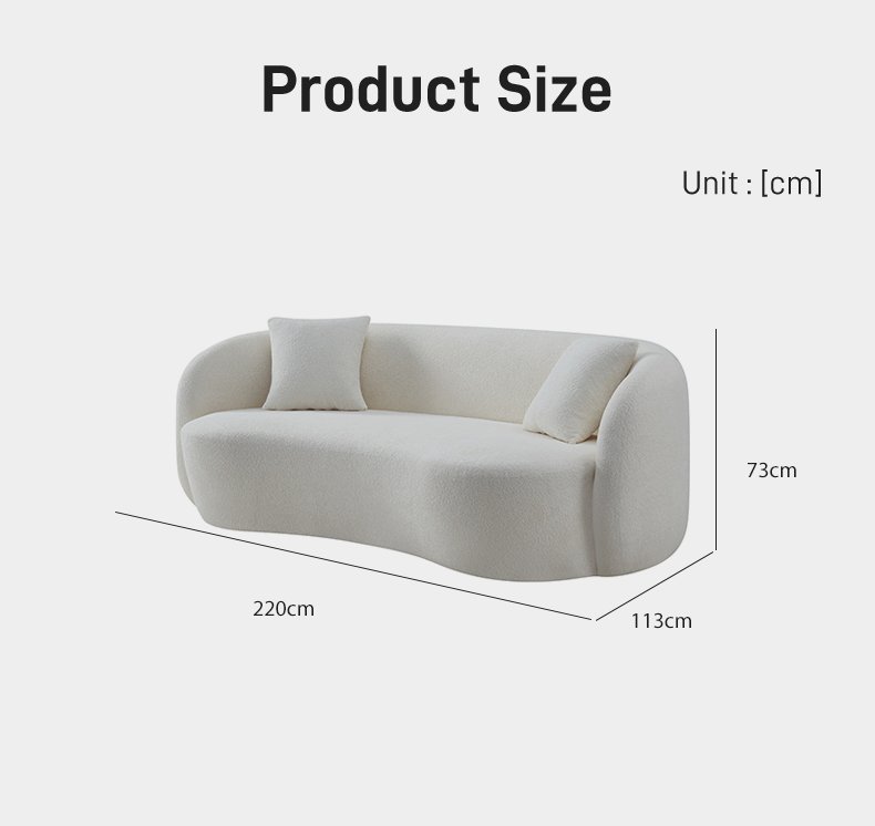 S252-3 Customizable New Sofa Set Curved Backrest Design Living Room Furniture for Apartment Use for Foreign Trade Compression Function
