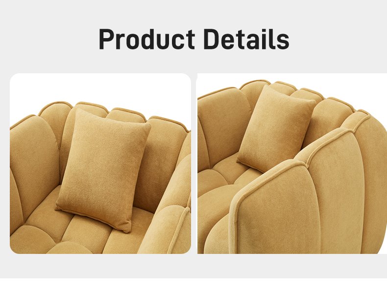 S255-1 Custom Compression Sofa Suit Fabric Vacuum High-density Foam Compression Packaging Sofa