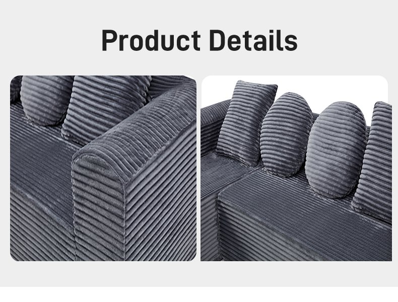 S260 Custom Compression Sofa Suit Fabric Vacuum High-density Foam Compression Packaging Sofa