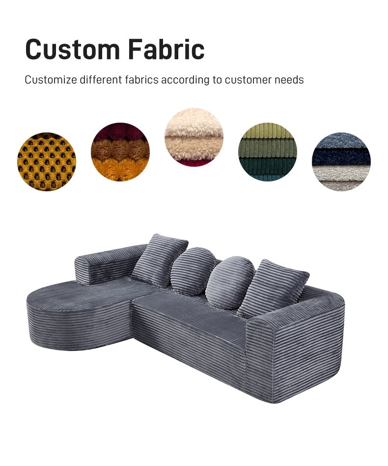 S260 Custom Compression Sofa Suit Fabric Vacuum High-density Foam Compression Packaging Sofa