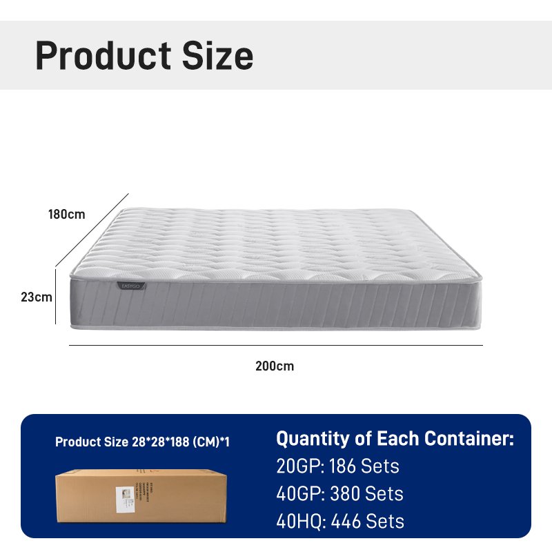 M005 2026 New Independent Bag Spring Cartons Compressed Sofa 23cm Thick 1.5/1.8 m Household Mattresses Simple Fashion Design on Sale