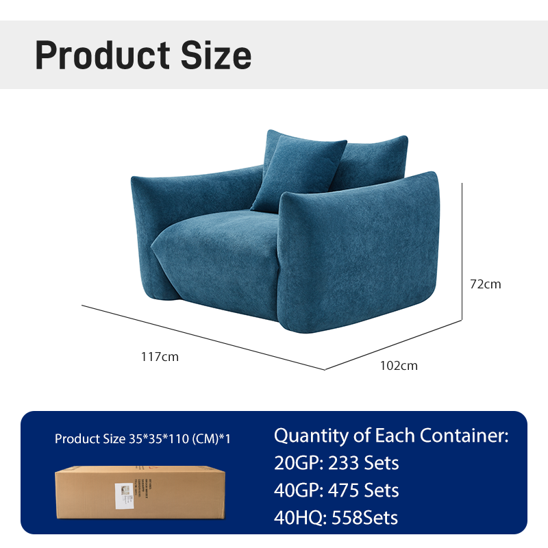 S218-1 New Modern Simplicity Living Room Furniture Chair Sofa Set Furniture Compression Sofa Single Lounge Sofa Lazy Chair on Sale